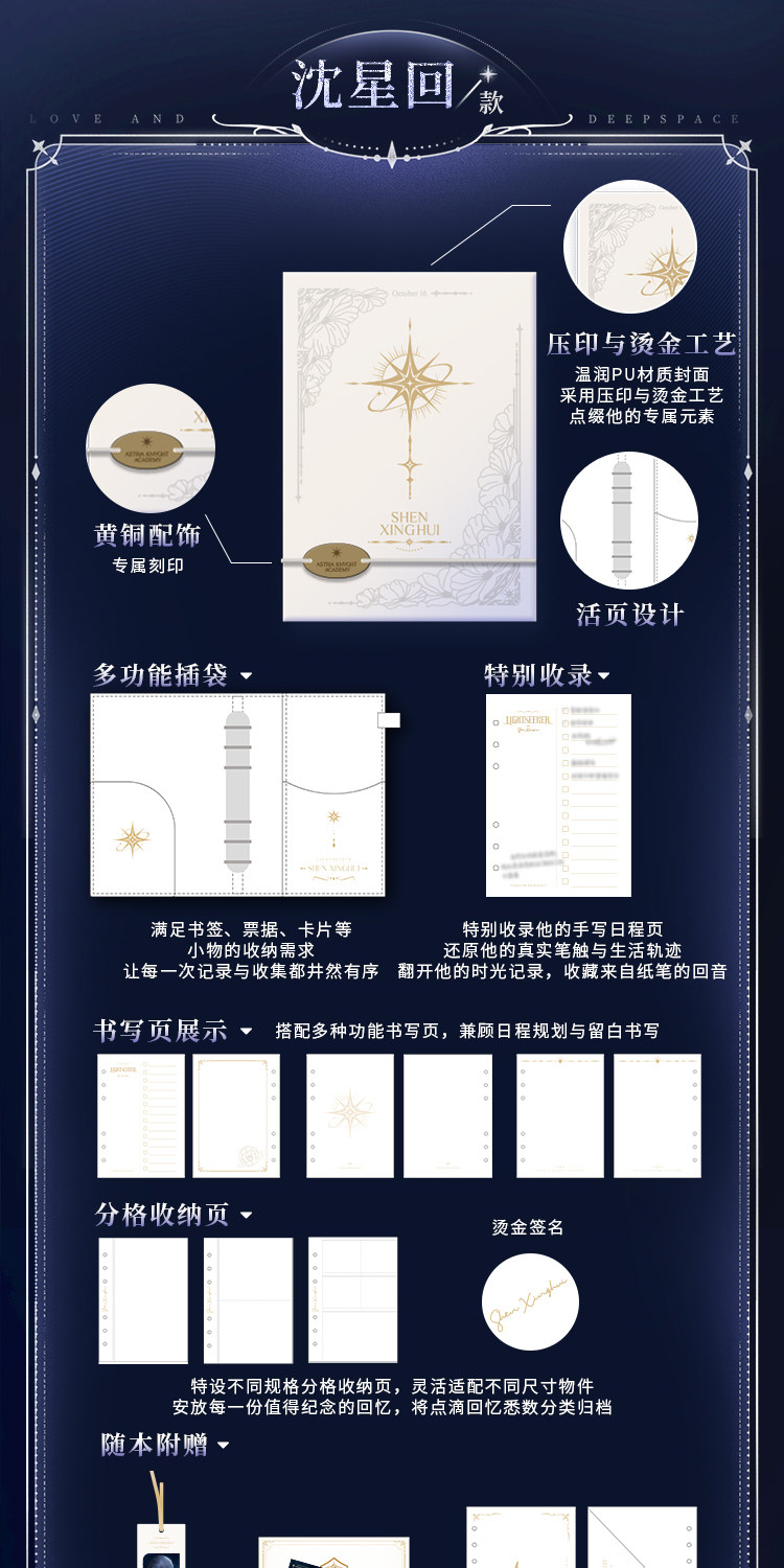 Love-and-DeepSpace-Carnet-de-notes-Echoes-of-Bygone-Days-Series-Description