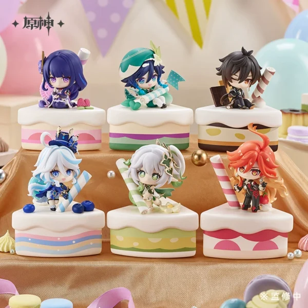 Genshin Impact : Figurines Chibi (Venti, Zhongli, Raiden Shogun, Nahida, Furina, Mavuika) - Wondrous Travel series