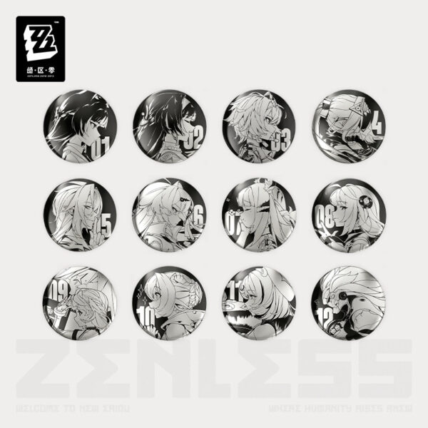 Zenless Zone Zero : Badge en métal - Time Frequency Modulation Serie Vol.2