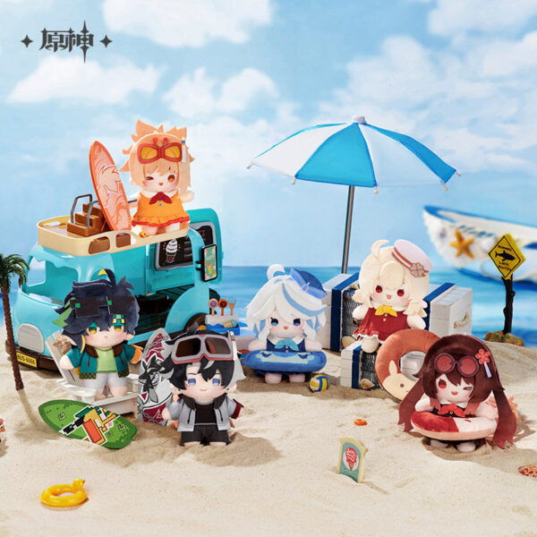Genshin Impact : Peluche Porte-clés Klee, Hu Tao, Yoimiya, Furina, Kinich & Wriothesley | Midsummer Party Series